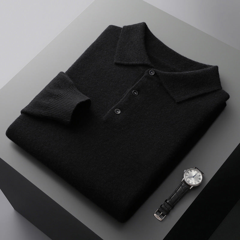 Men's Business Long Sleeve Cashmere Sweater