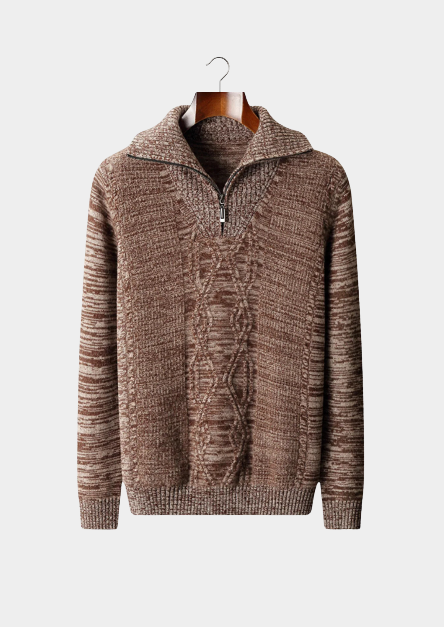 Pure Extra-Fine Merino Wool Half-Zip Sweater