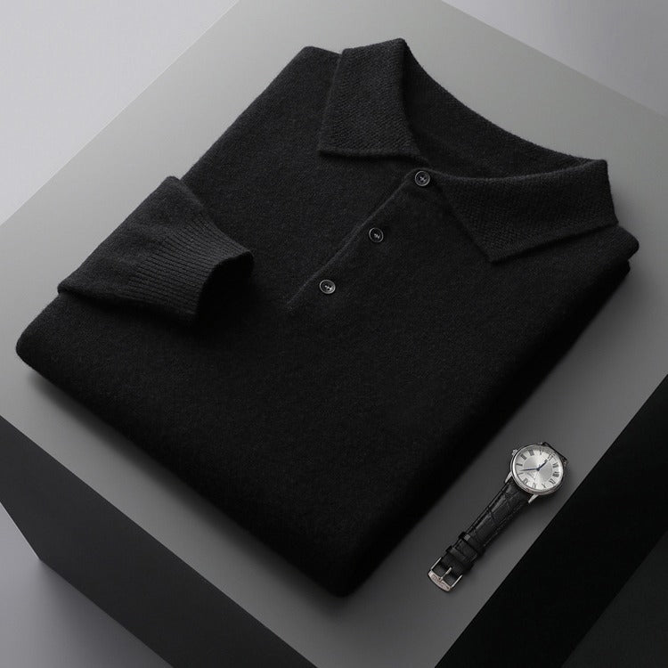 Men's Business Long Sleeve Cashmere Sweater