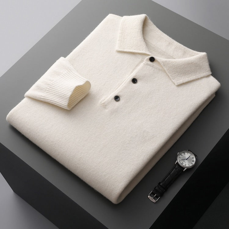 Men's Business Long Sleeve Cashmere Sweater