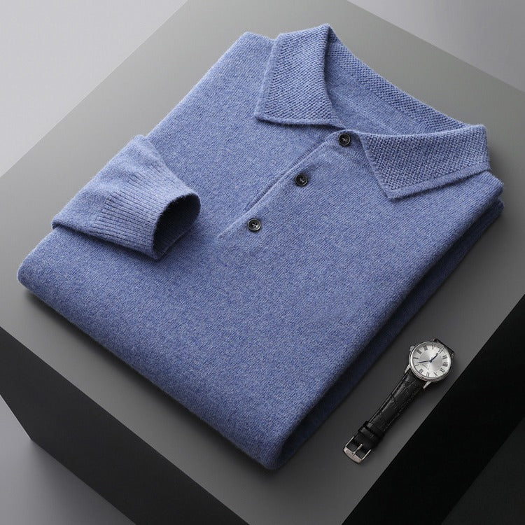Men's Business Long Sleeve Cashmere Sweater