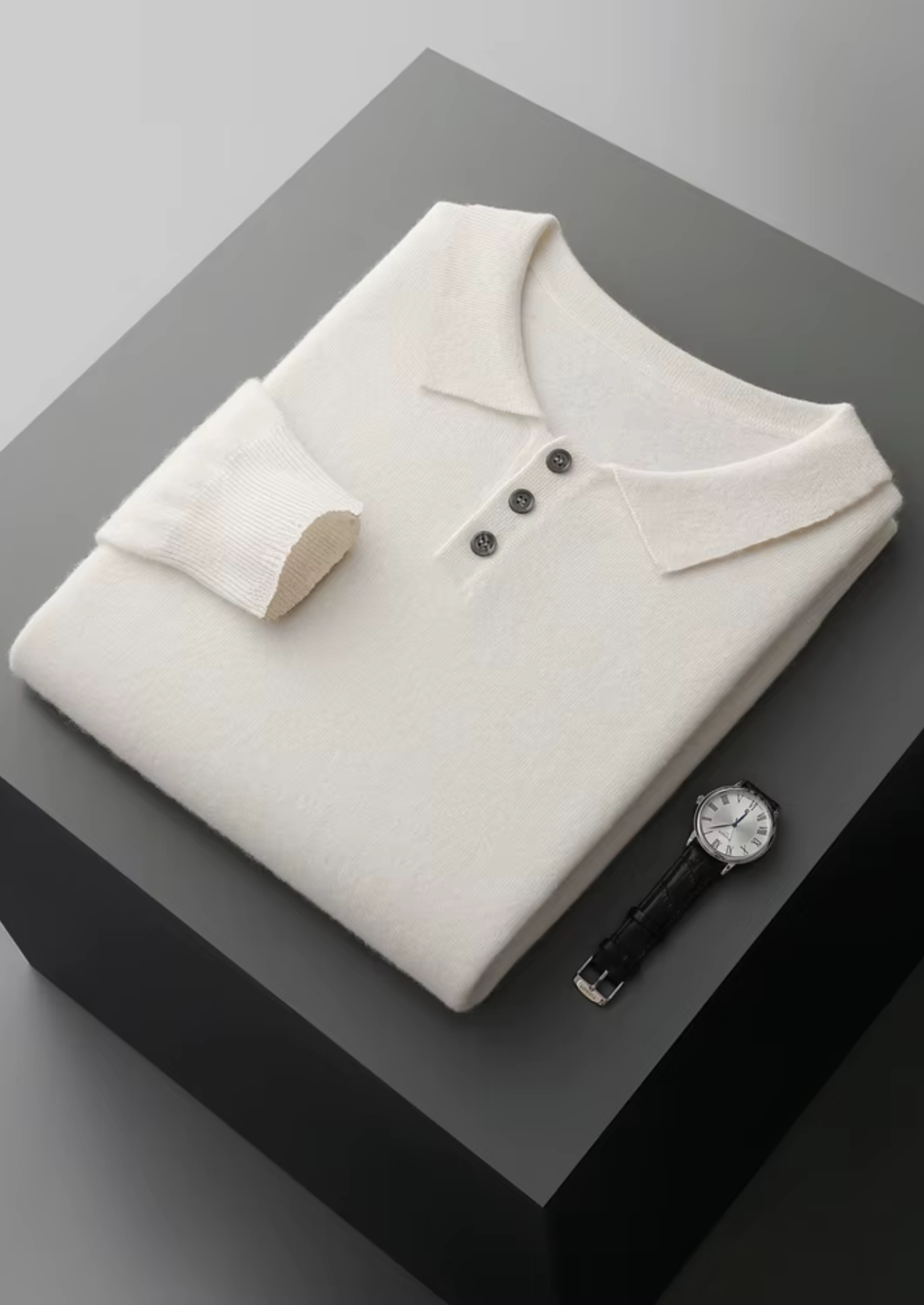 Pure Extra-Fine Merino Wool Classic Sweater Polo