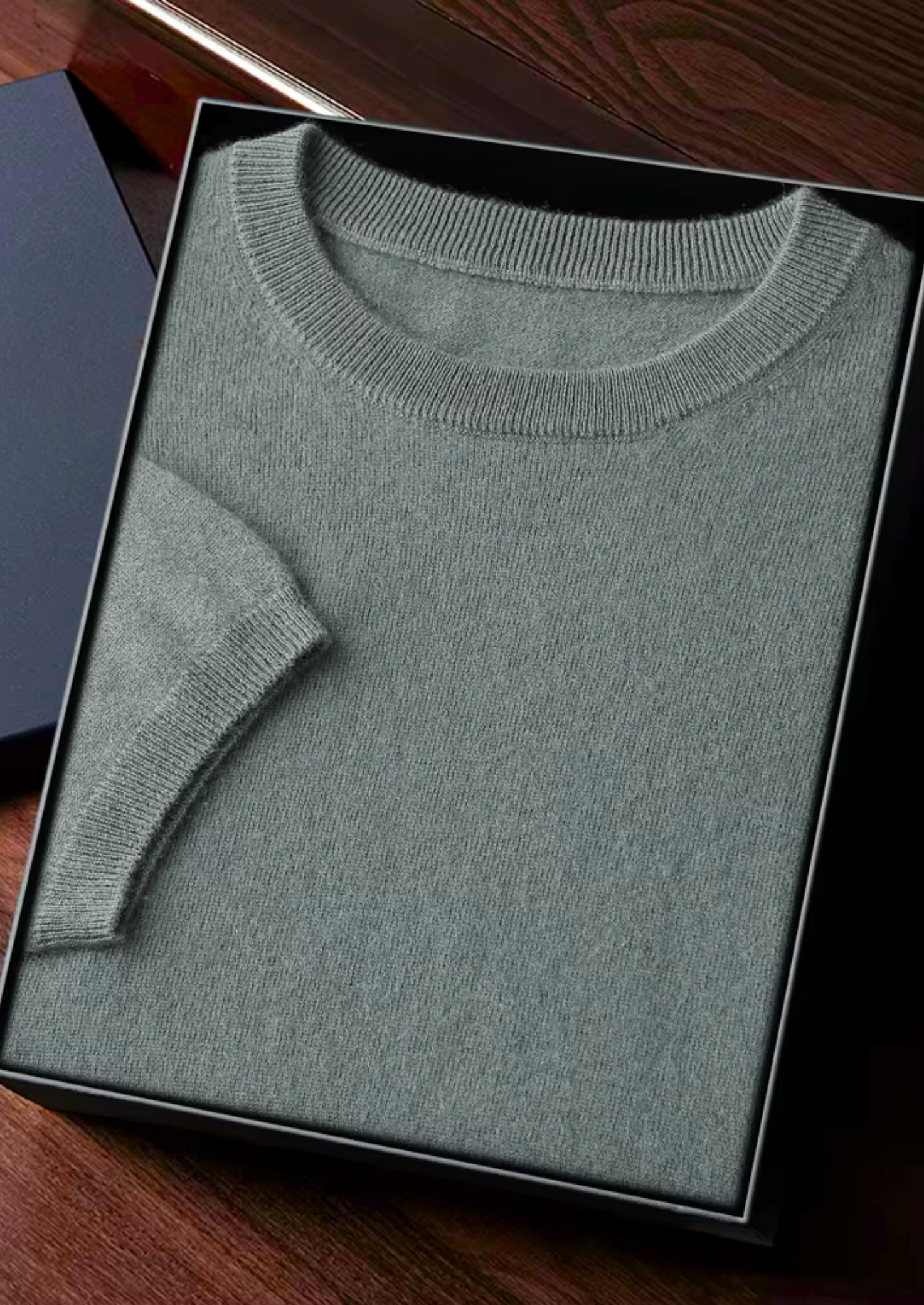 Premium Cashmere Classic Crewneck T-shirt