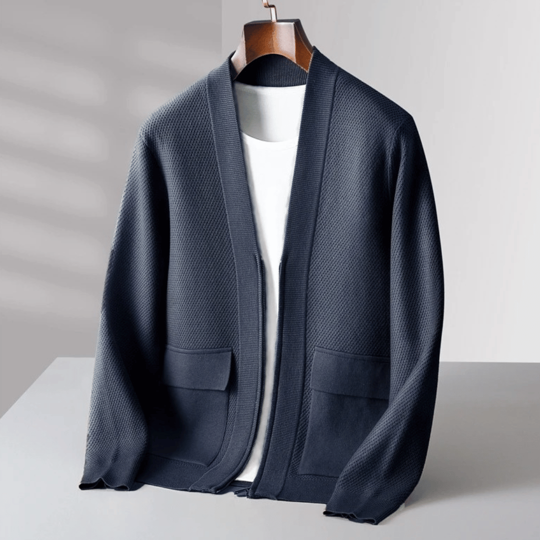 Wool Button-Up Cardigan