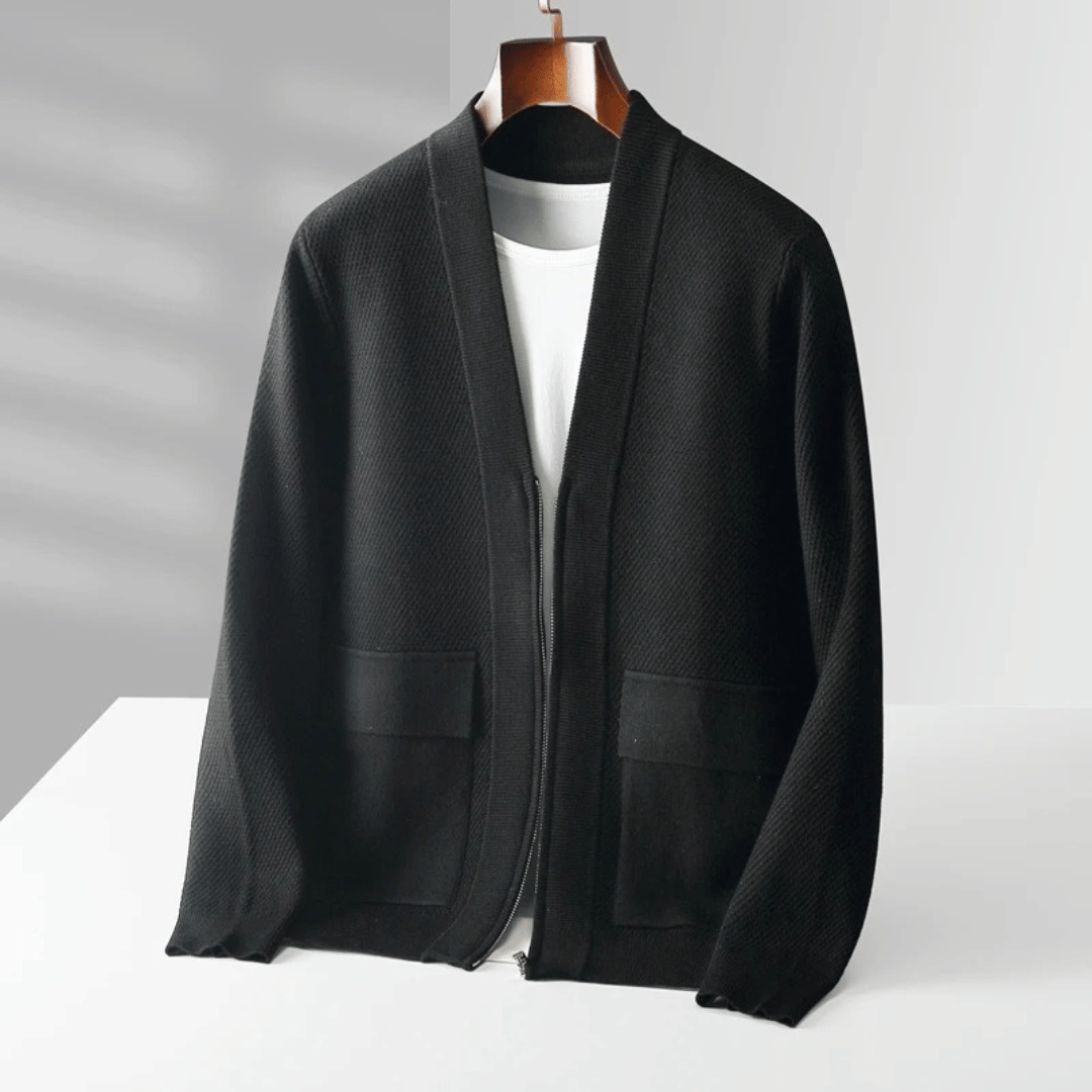 Wool Button-Up Cardigan