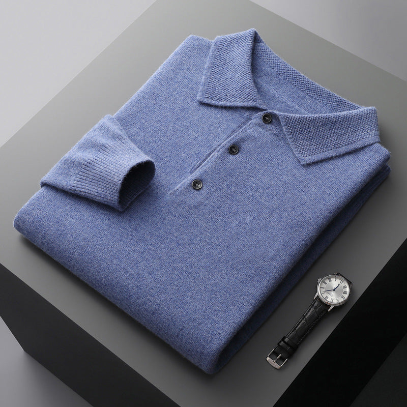Men's Business Long Sleeve Cashmere Sweater