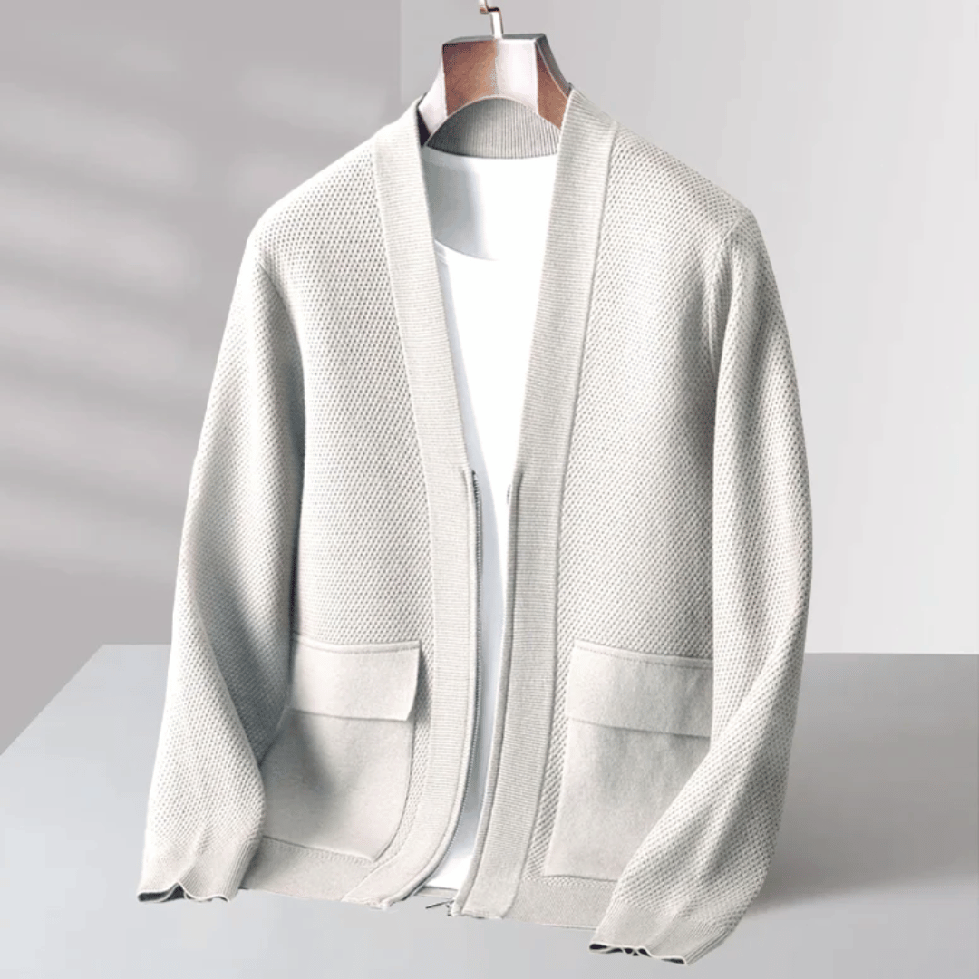 Wool Button-Up Cardigan