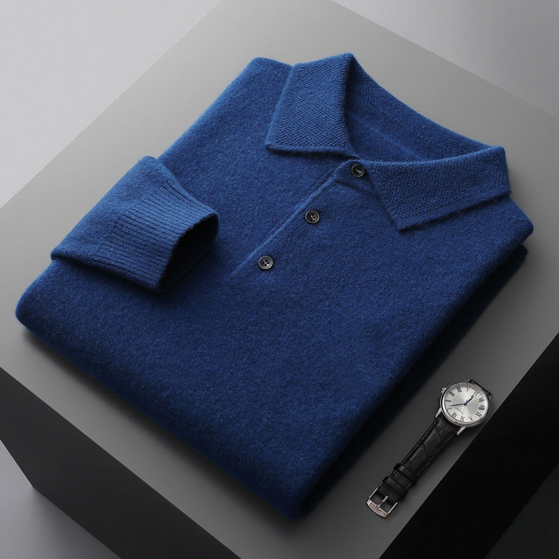 Men's Business Long Sleeve Cashmere Sweater