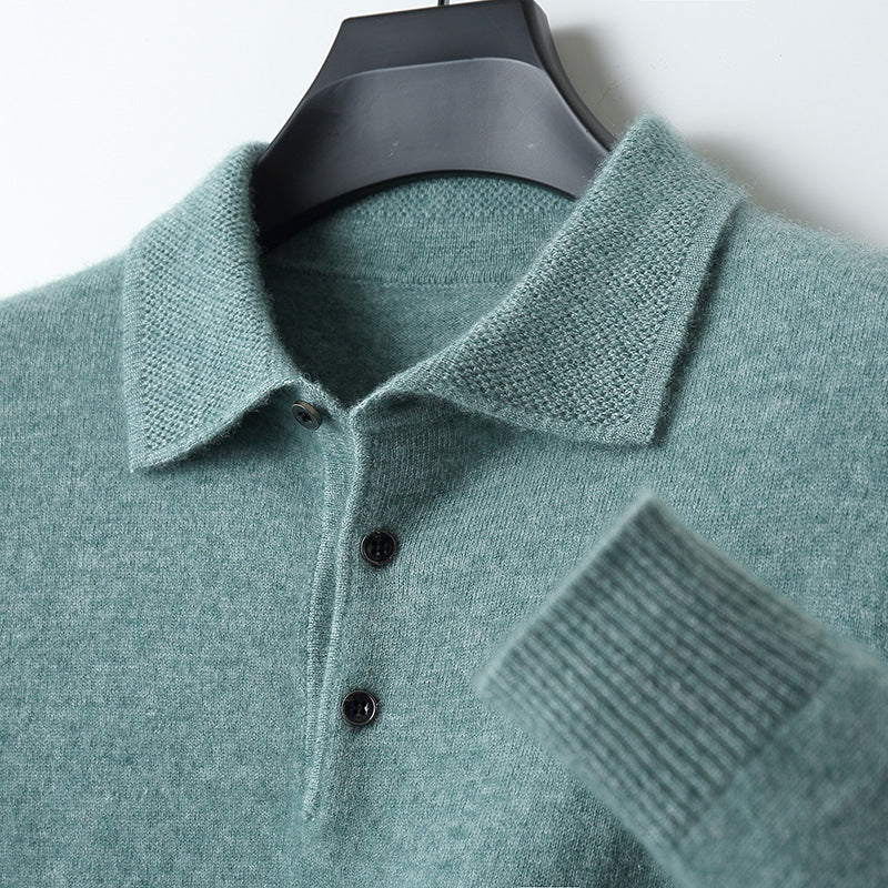Men's Business Long Sleeve Cashmere Sweater