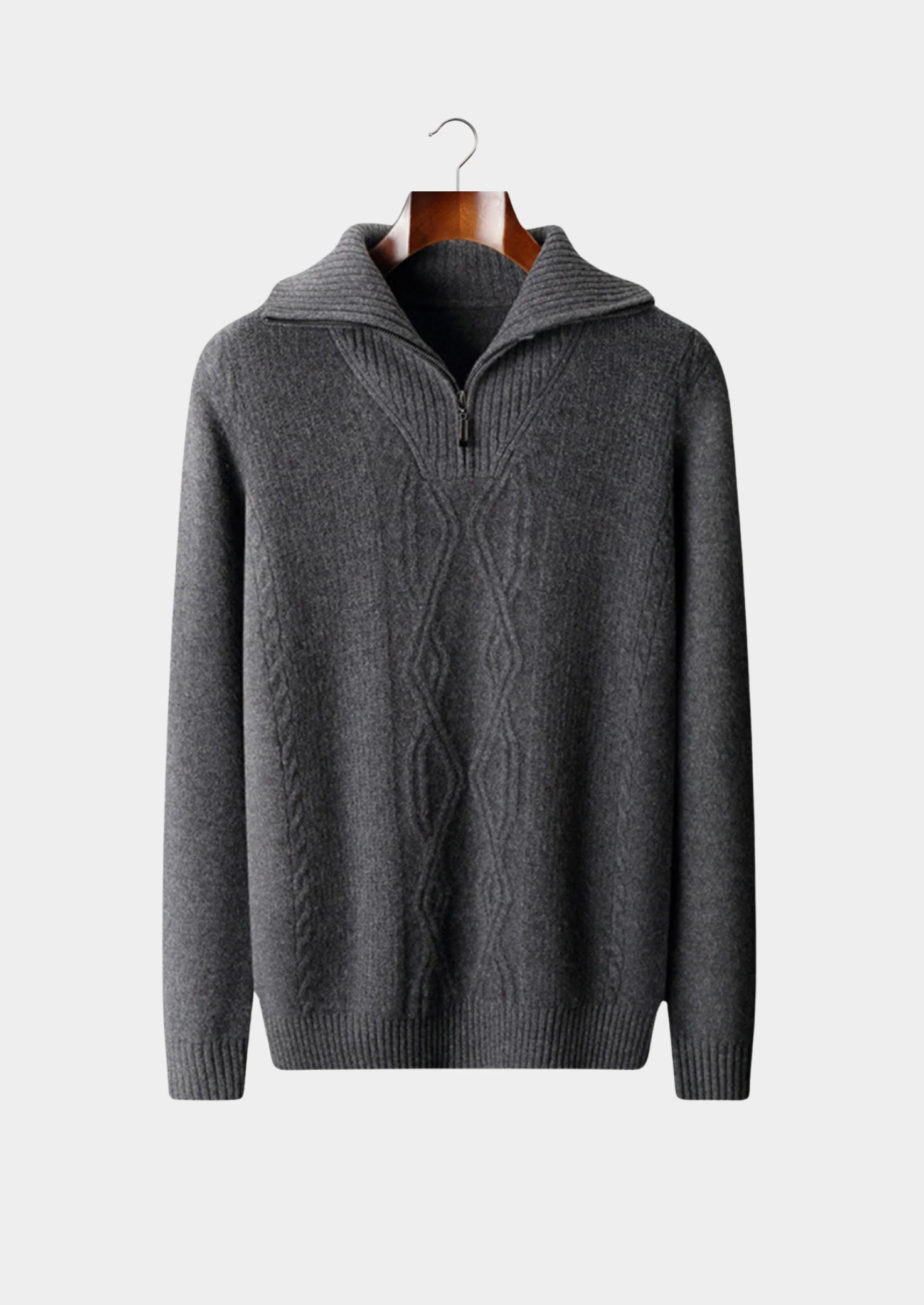 Pure Extra-Fine Merino Wool Half-Zip Sweater