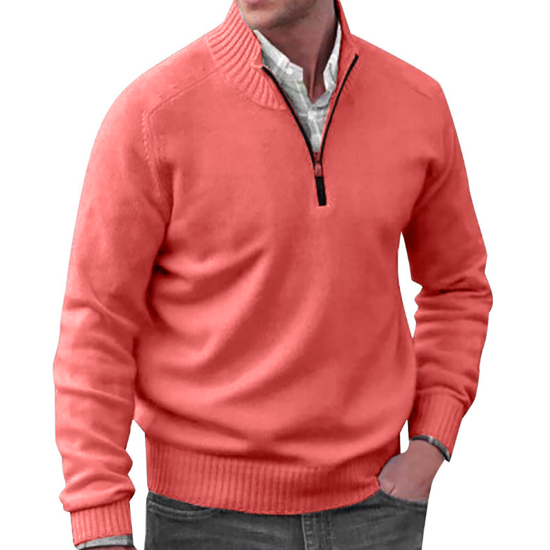 Cashmere Sweater with Zipper