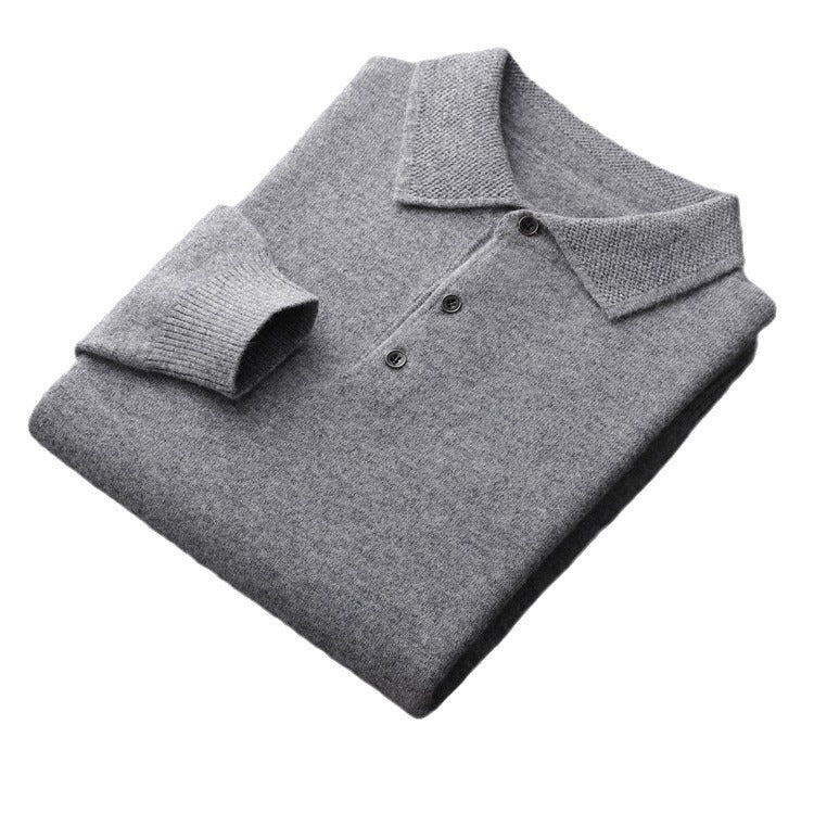 Men's Business Long Sleeve Cashmere Sweater