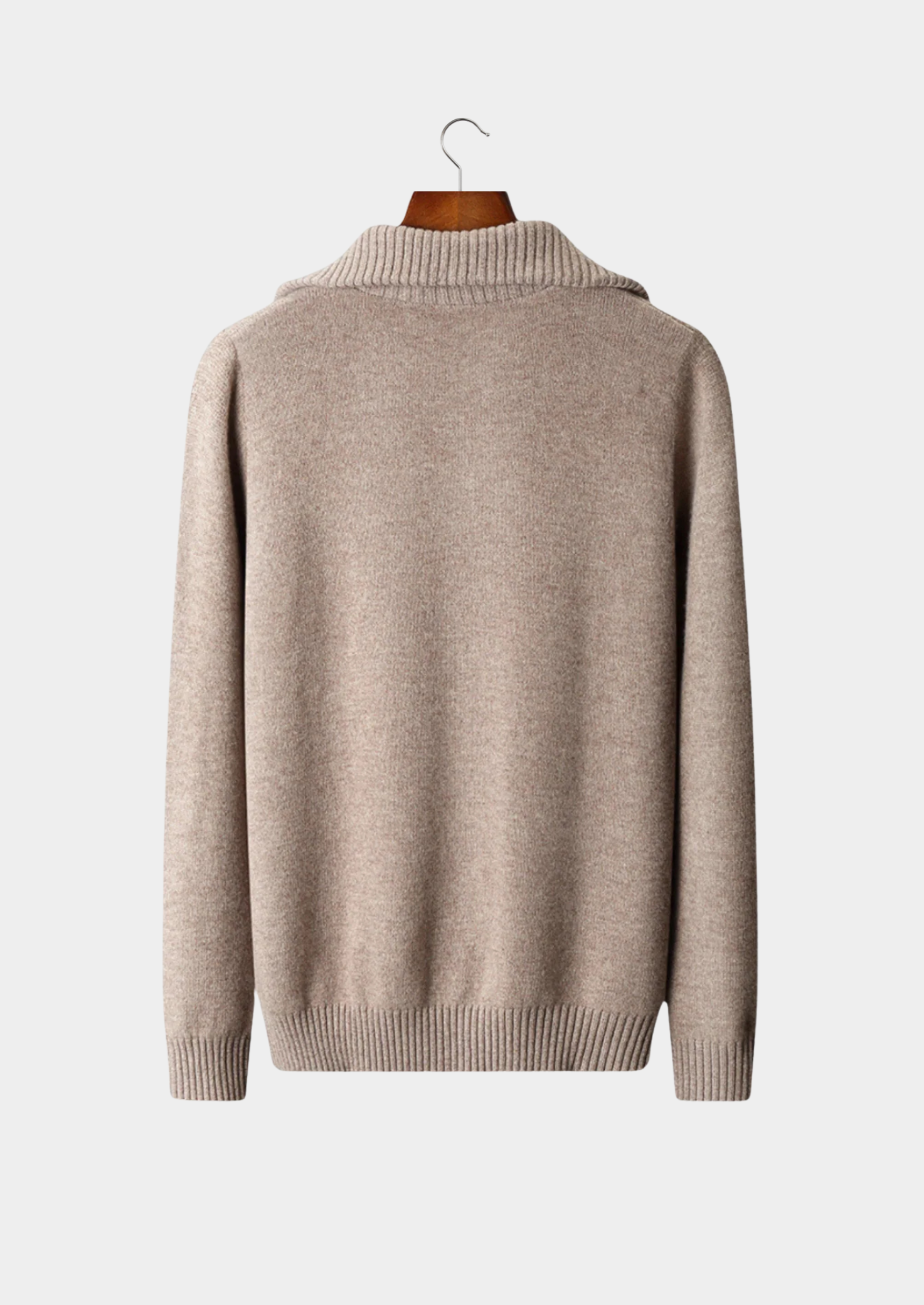 Pure Extra-Fine Merino Wool Half-Zip Sweater