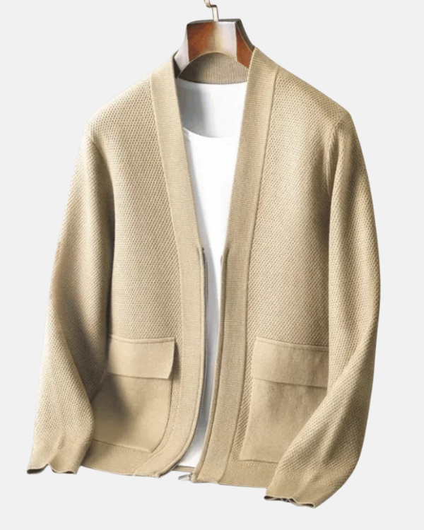 Wool Button-Up Cardigan