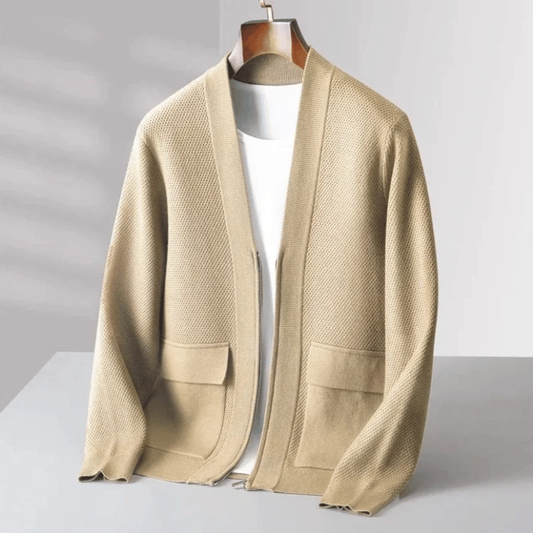 Wool Button-Up Cardigan