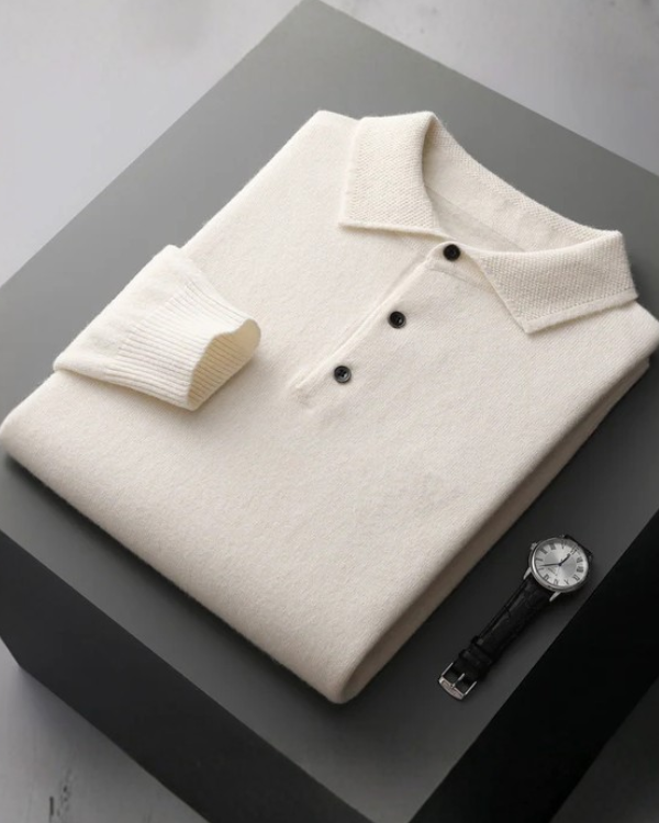 Men's Business Long Sleeve Cashmere Sweater