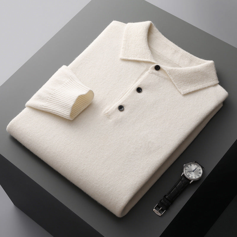 Men's Business Long Sleeve Cashmere Sweater
